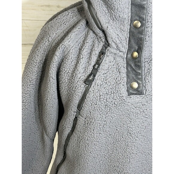 Kuhl Jacket Flight Pullover Sweater Flint Gray Fleece Sherpa MEDIUM Womens 2041 - Picture 3 of 16